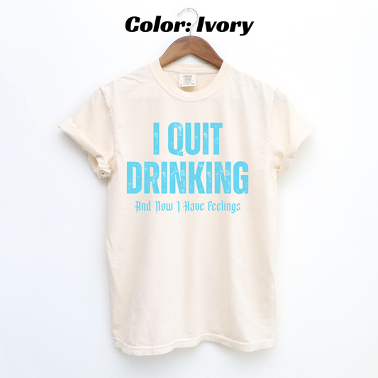 Sober But Still a Problem Sobriety T-shirt - Ivory