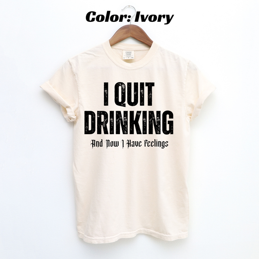 Sober But Still a Problem Sobriety T-shirt - Ivory