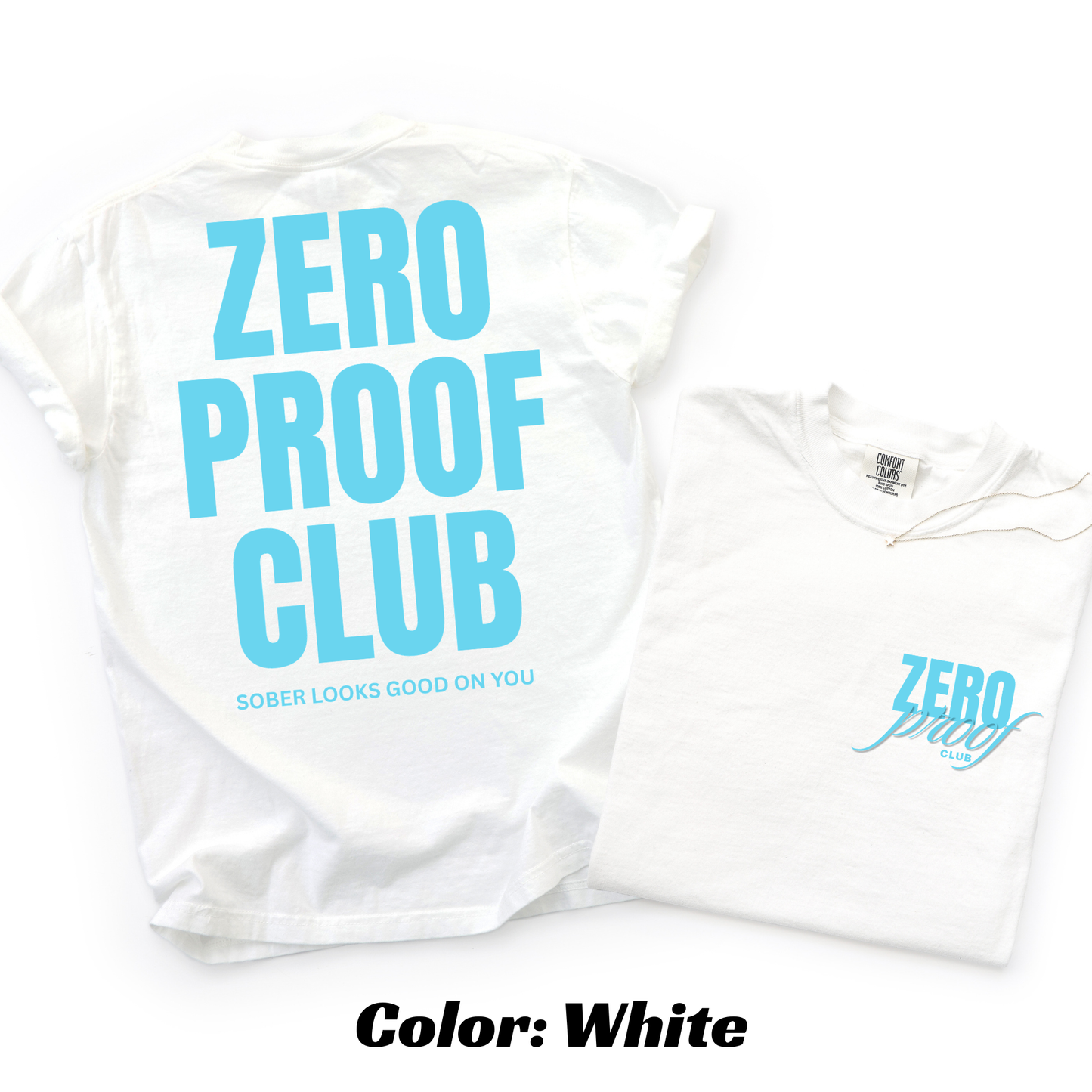 Zero Proof Club OG logo T-shirt - White