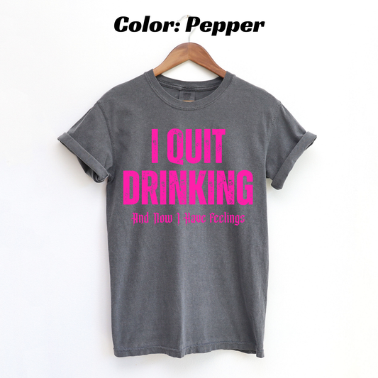 Sober But Still a Problem Sobriety T-shirt - Pepper