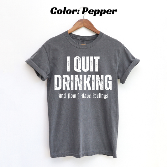 Sober But Still a Problem Sobriety T-shirt - Pepper